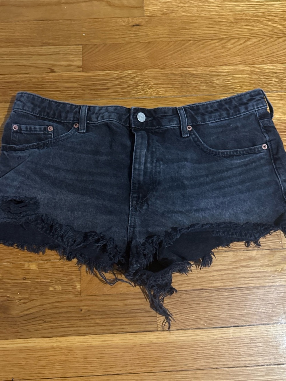Black Urban Outfitters jean shorts